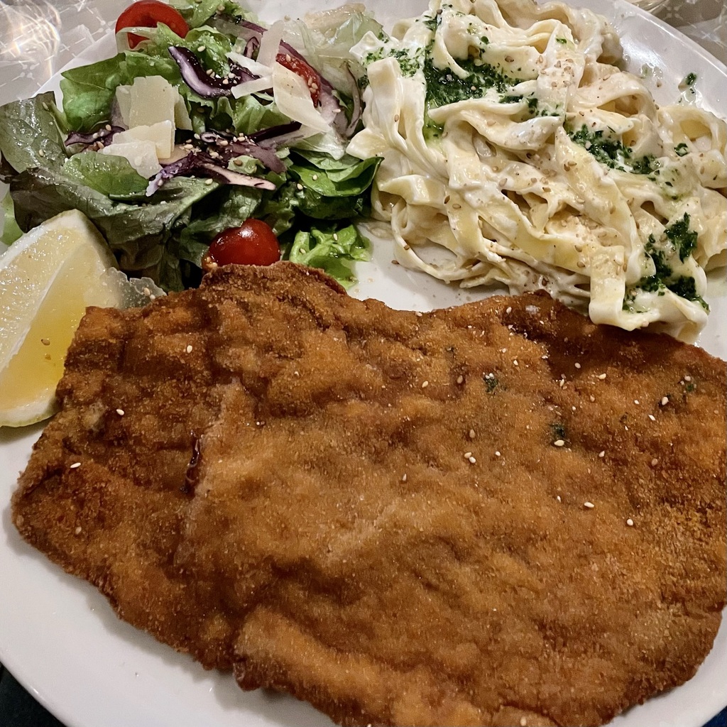 Mmm … veal scallopini.